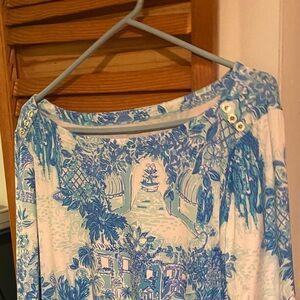 Lilly Pulitzer Blue and White Dress